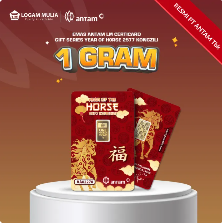 Emas Batangan Emas Antam LM Gift Series Imlek 2026 Year of The Horse - 1 gr